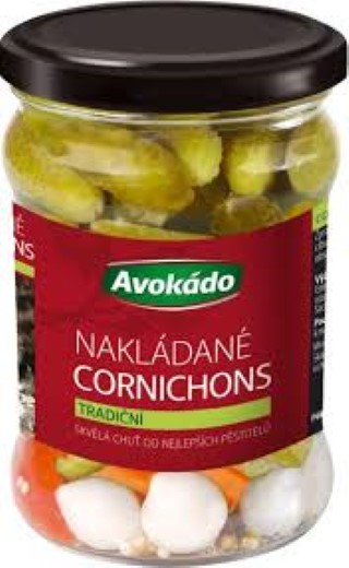 Okurky Cornichons tradiční 300g /Avokádo